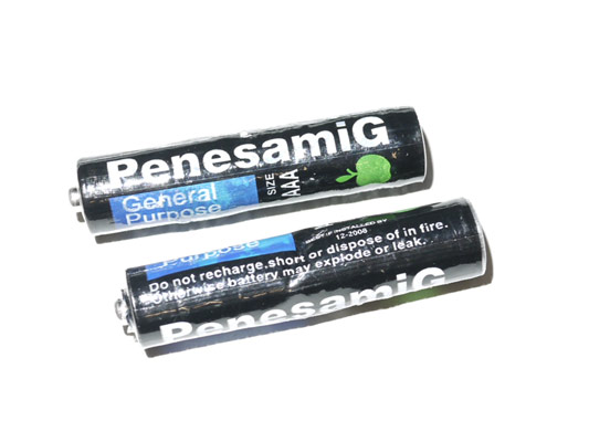 Fake Panasonic AA akaline batteries